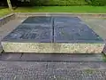 Alt-Saarbrücken, Denkmal für das Dragoner-Regiment Generalfeldmarschall Prinz Leopold von Bayern (Westfälisches) Nr. 7, Peter Paul Seeberger, 1962