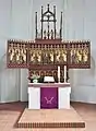 Altar mit wertvollem Altenmedinger Altarretabel