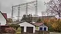 Drei-Ebenen-Abspannportal für 110&nbsp;kV in Altdorf
