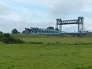 Neue und alte Huntebrücke 2016 von Norden
