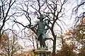 Friedrichdenkmal, Neutrebbin, geschaffen 1904 von Heinrich Wefing, Rekonstruktion 1994 von Roland Rother