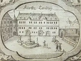 Prinzenbau, Tunzhofer Torund Alte Kanzlei, 1691.
