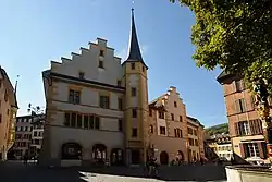 Giebel und Turm