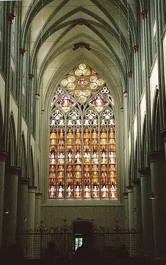 Größtes Kirchenfenster nördlich der Alpen im Altenberger Dom in Odenthal