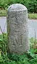 Halb-Meilenstein der Altona-Neustädter-Chaussee (bei Flachsröste, gegenüber der Gedenkstätte Ahrensbök)