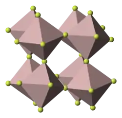 Struktur von Aluminiumfluorid