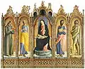 Madonna mit Kind und vier Heiligen, Tempera auf Holz, 1476, Galleria nazionale delle Marche, Herzogspalast Urbino