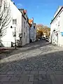 Heutiger Standort des Tors im Neubaugebiet Am Wört