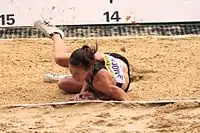 Amanda SmockRang siebzehn mit 13,48&nbsp;m
