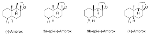 Einige Stereoisomere von Ambrox