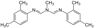 Strukturformel von Amitraz