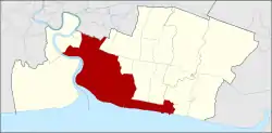 Karte von Samut Prakan, Thailand, mit Mueang Samut Prakan