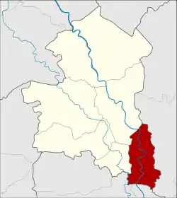 Karte von Sing Buri, Thailand, mit Phrom Buri