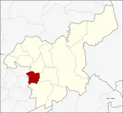 Karte von Saraburi, Thailand, mit Nong Saeng