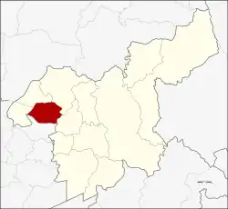 Karte von Saraburi, Thailand, mit Ban Mo