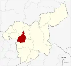 Karte von Saraburi, Thailand, mit Sao Hai