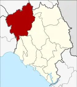 Karte von Chanthaburi, Thailand, mit Kaeng Hang Maeo