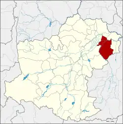 Karte von Nakhon Ratchasima, Thailand, mit Chum Phuang