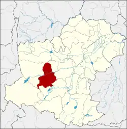 Karte von Nakhon Ratchasima, Thailand, mit Sung Noen