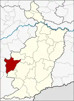 Karte von Buri Ram, Thailand, mit Nong Ki
