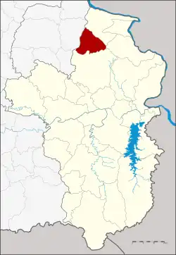Karte von Ubon Ratchathani, Thailand, mit Kut Khaopun