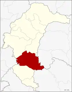 Karte von Yasothon, Thailand, mit Kham Khuean Kaeo