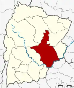Karte von Chaiyaphum, Thailand, mit Mueang Chaiyaphum