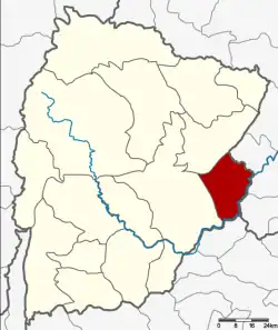 Karte von Chaiyaphum, Thailand, mit Khon Sawan