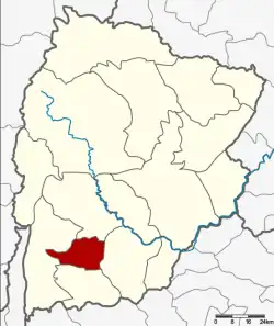 Karte von Chaiyaphum, Thailand, mit Sap Yai