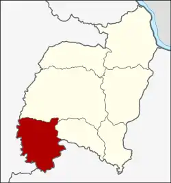 Karte von Amnat Charoen, Thailand, mit Hua Taphan
