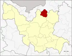 Karte von Udon Thani, Thailand, mit Sang Khom