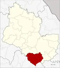 Karte von Sakon Nakhon, Thailand, mit Phu Phan