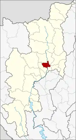 Karte von Chiang Mai, Thailand, mit Mueang Chiang Mai
