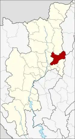 Karte von Chiang Mai, Thailand, mit Doi Saket
