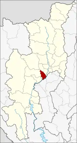 Karte von Chiang Mai, Thailand, mit San Pa Tong