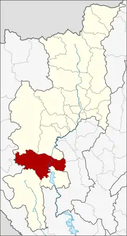 Karte von Chiang Mai, Thailand, mit Hot