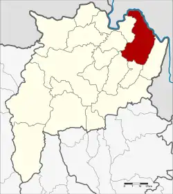 Karte von Chiang Rai, Thailand, mit Chiang Khong