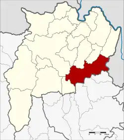 Karte von Chiang Rai, Thailand, mit Thoeng