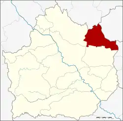 Karte von Kamphaeng Phet, Thailand, mit Lan Krabue