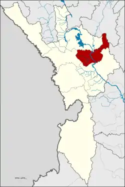 Karte von Tak, Thailand, mit Ban Tak