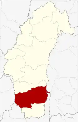 Karte von Phetchabun, Thailand, mit Wichian Buri