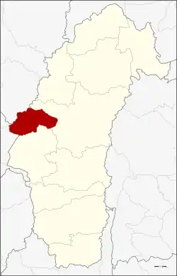 Karte von Phetchabun, Thailand, mit Wang Pong