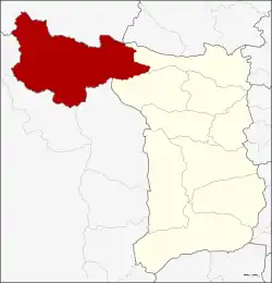 Karte von Suphan Buri, Thailand, mit Dan Chang