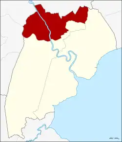 Karte von Samut Songkhram, Thailand, mit Bang Khonthi