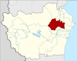 Karte von Phetchaburi, Thailand, mit Ban Lat