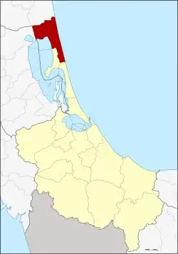 Karte von Songkhla, Thailand, mit Ranot