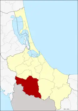 Karte von Songkhla, Thailand, mit Sadao