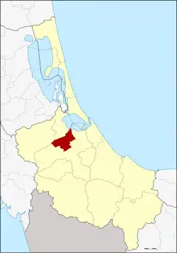 Karte von Songkhla, Thailand, mit Bang Klam