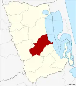 Karte von Phatthalung, Thailand, mit Khao Chaison