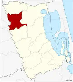 Karte von Phatthalung, Thailand, mit Si Banphot